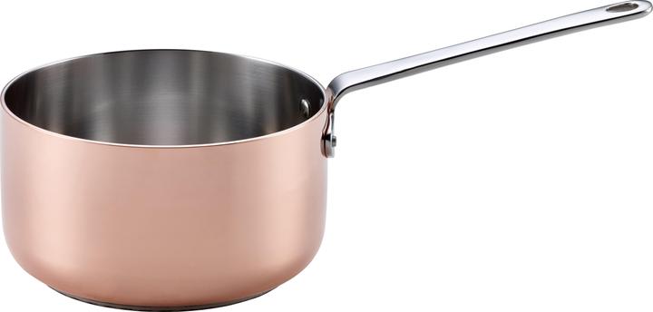 Scanpan Stielkasserolle Maitre D’ Ø 16 cm - Induktion (16 cm, Stielkasserolle, Edelstahl, Kupfer)