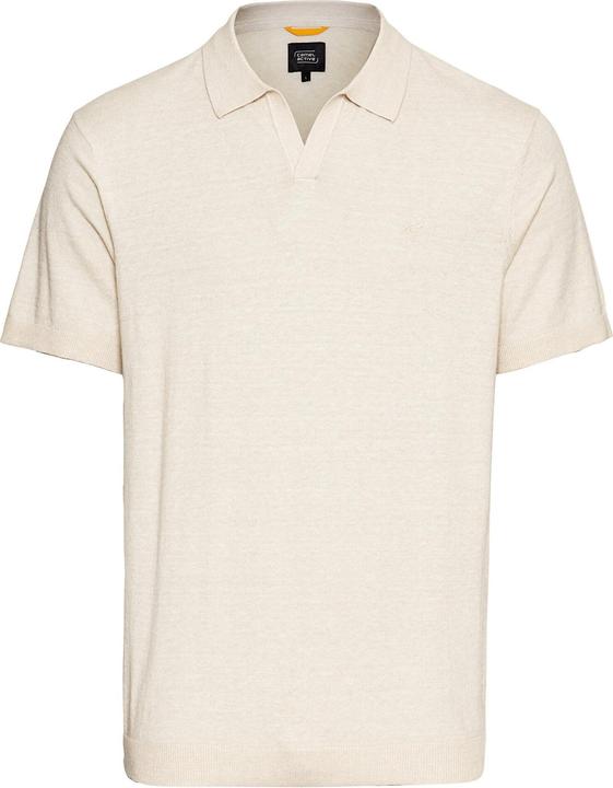 Image du produit Camel Active Strick-Poloshirt aus Baumwoll-Leinen-Mix (M)
