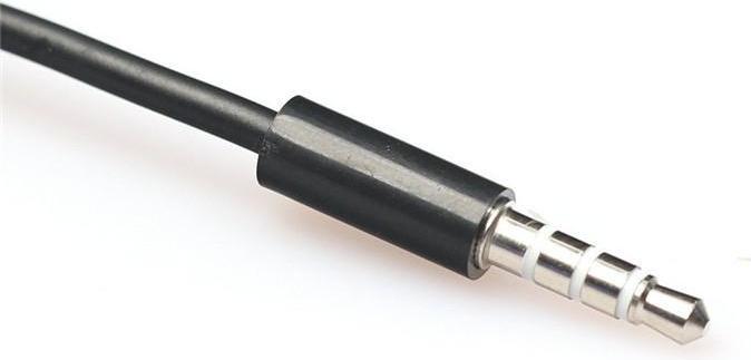 Produktbild JTI Aux-Kabel - Schwarz (1 m, 3.5mm Klinke (AUX))