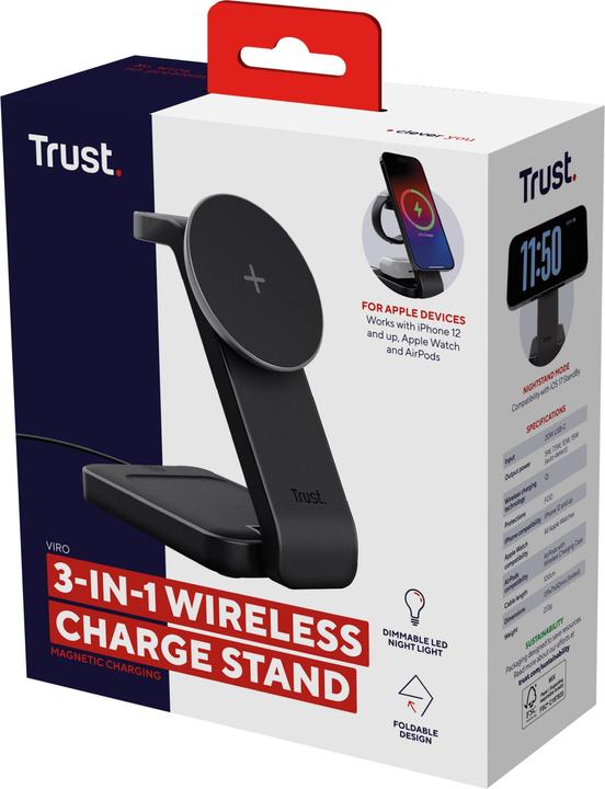 Image du produit Trust VIRO 3-IN-1 MAGNETIC CHARGE (15 W)