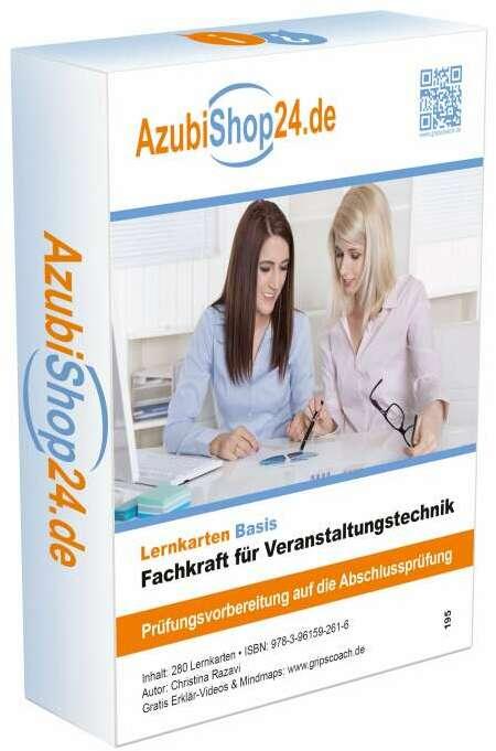 Produktbild Lernkarten Fachkraft für Veranstaltungstechnik Lernkarten Prüfungsvorbereitung Prüfungsvorbereitung (Deutsch, Jennifer Christiansen, 2024)