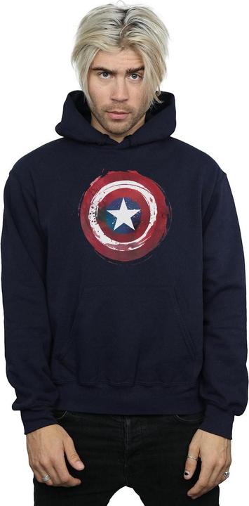 Produktbild Captain America Splatter Shield Kapuzenpullover (4XL)