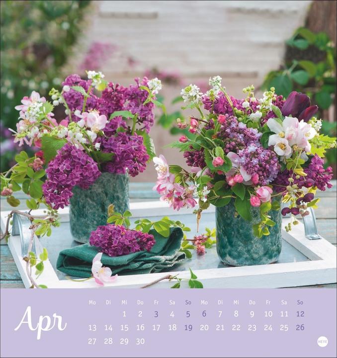 Produktbild Herzliche Blumengrüsse Postkartenkalender 2026 (Harter Einband, Deutsch)