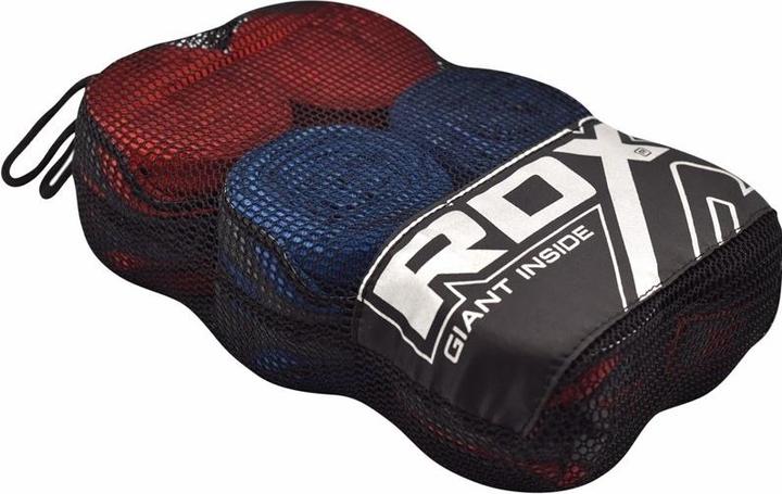 Rdx Hand Wraps Combine Red, Black, Blue Plus