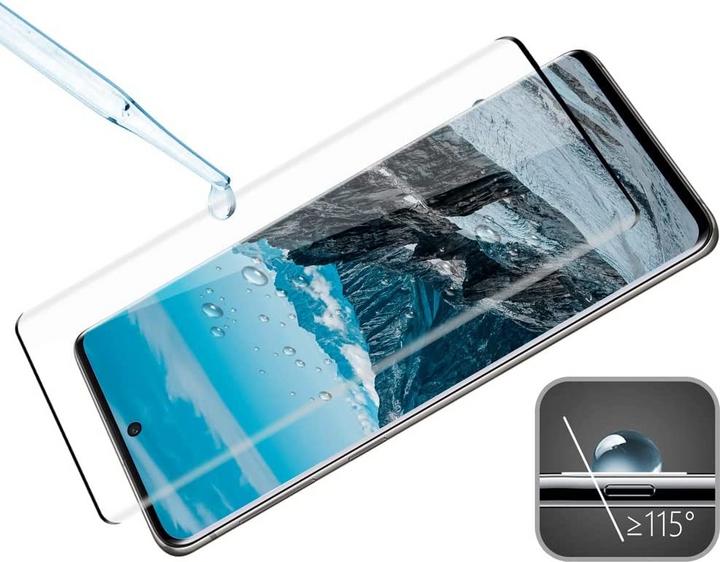 Actual product image Apfelkiste - Panzer Glas Displayschutzfolie Case Friendly (2er Set) (2 Piece, Samsung Galaxy S22 Ultra (5G))