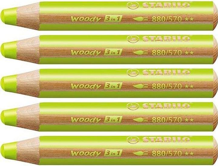 Immagine prodotto STABILO matita colorata woody 3 in 1 (Verde chiaro, 1 x)