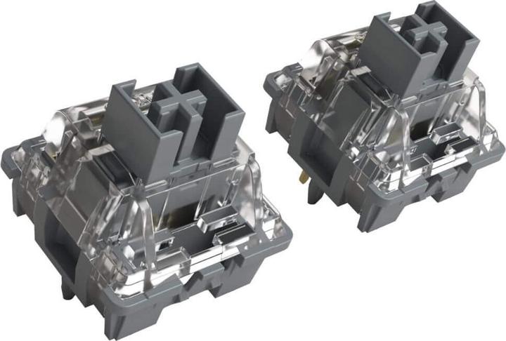 Actual product image Akko V3 Pro Silver Switches, mechanical, 5-pin, linear, MX-Stem, 40g - 45 pieces