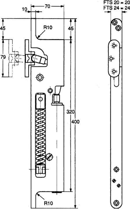 Image du produit G-U Ferme-porte à feuillure GU FTS (Porte de chambre, Porte en bois, Porte-fenêtre, Intérieur)