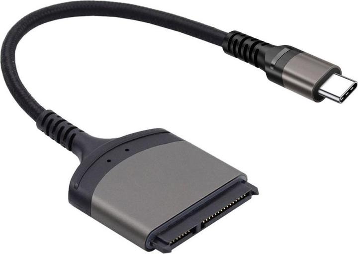Actual product image Ueli Express SATA to USB-C adapter 5Gbps 22-pin for hard drives (5 W)