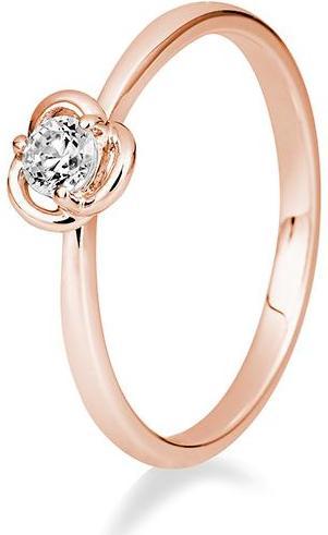 Breuning RING - Rosen-Fassung mit Brillant (53, 585/14 K Gold)