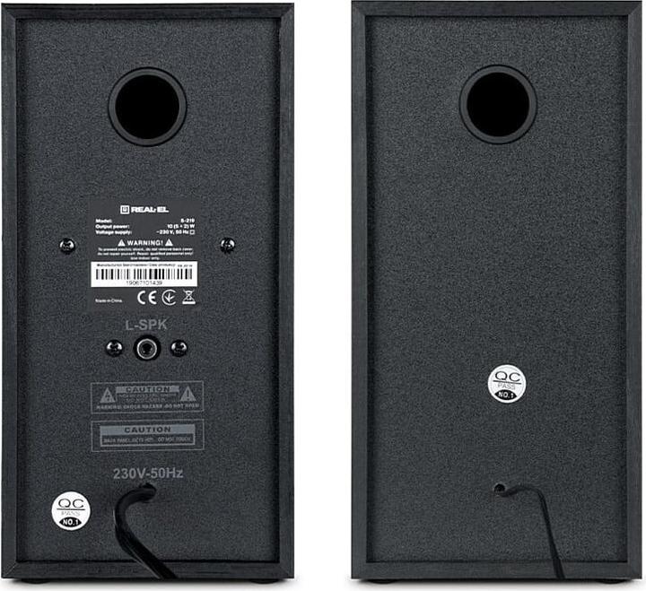 Produktbild Real-El Głośniki komputerowe 2.0 S-219 black