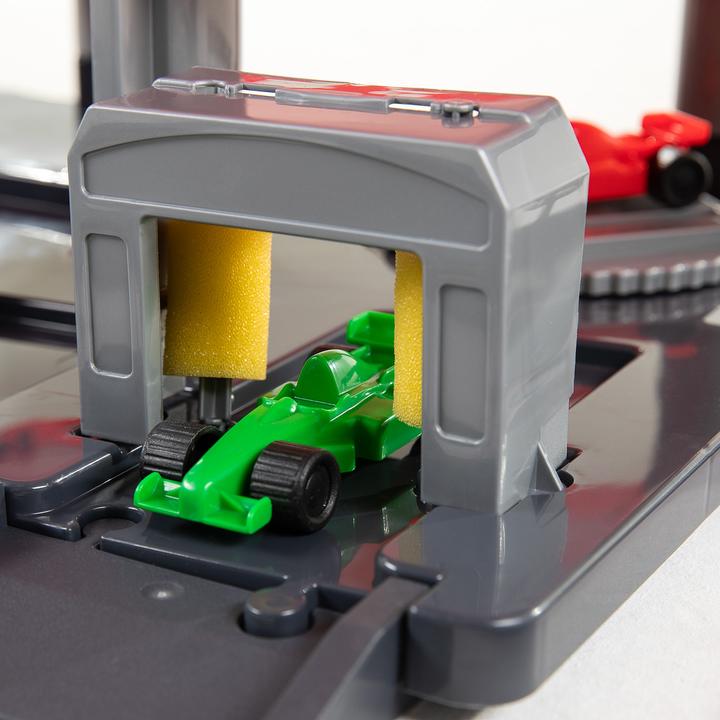 Actual product image Polesie Cavallino Racing Red multi-storey car park with 4 floors and