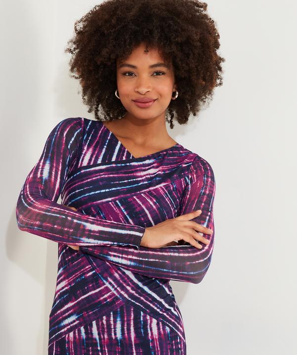 Actual product image Joe Browns Asymmetric Printed Midi Dress (40)
