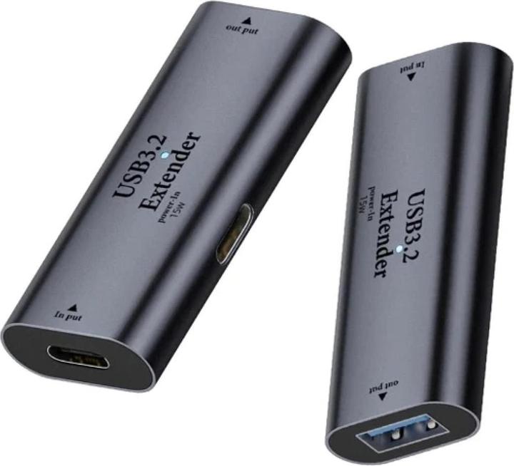 PowerGuard Adattatore estensore da USB-C 3.2 a USB-A 3.2 con accoppiamento da 10 m