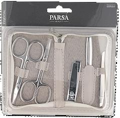 Produktbild Parsa Beauty PARSA Maniküre Set, schwarz oder greige 5-teilig