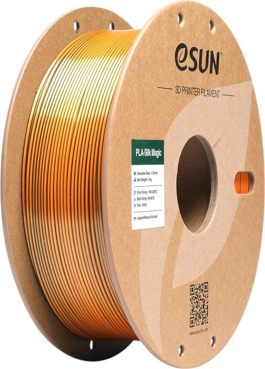 Actual product image eSUN EPLA-SILK MAGIC 1,75mm BLACK GOLD 1kg (PLA, 1.75 mm, 1000 g, Multicoloured)