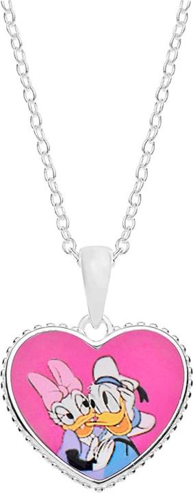 Disney Romantic silver necklace Donald and Daisy Duck CS00025SL-P (chain. pendant) (925er Sterlingsilber)