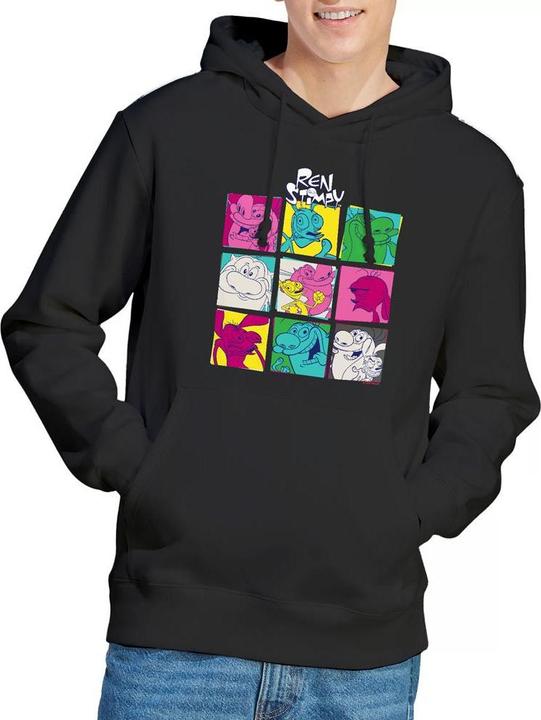 Immagine prodotto Ren & Stimpy Warhol 2 Felpa con Cappuccio Uomo (XL)