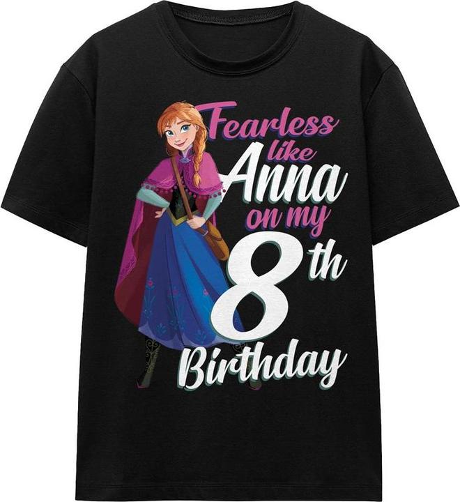 Disney Frozen Fearless Like Anna TShirt 8 Geburtstag