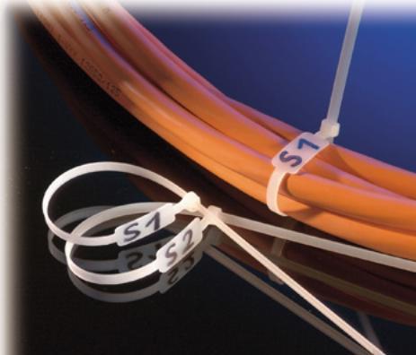 Produktbild Secomp Kabelbinder mit Beschriftungsfeld, 100 Stk., 30cm (Klettkabelbinder, 300 mm, 100 Stk.)