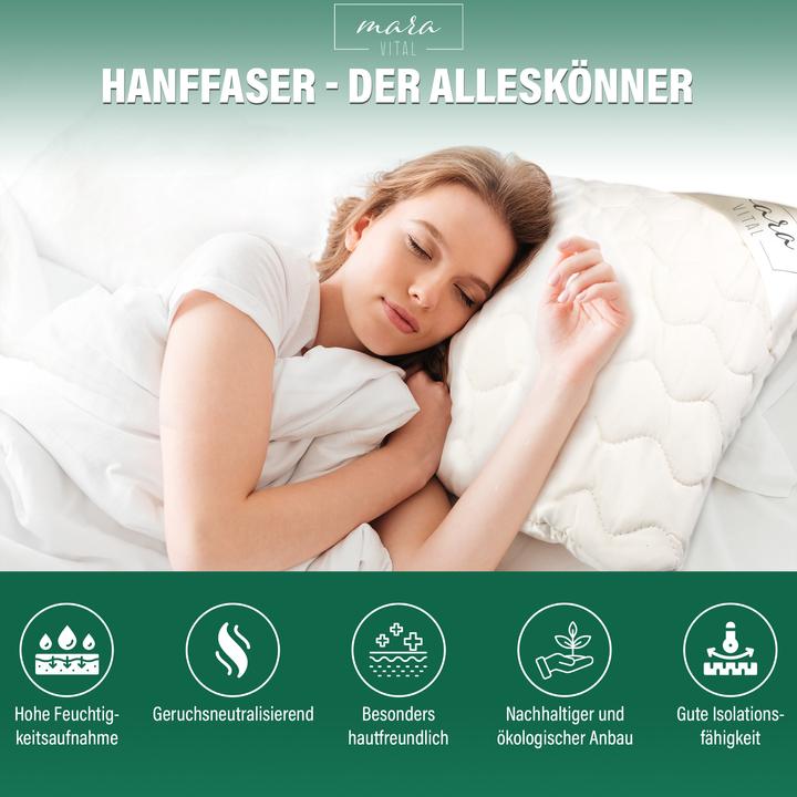 Produktbild Mara Vital Hanfkissen (65 x 65 cm)