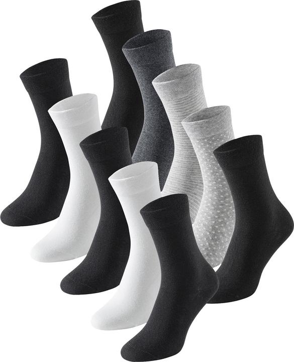 Schiesser Freizeitsocken Cotton Fit (10er Pack, 39 - 42)