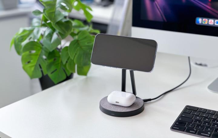 Immagine prodotto Xlayer Magfix Pro 2 In 1 Caricabatterie Wireless 15W Nero (15 W)