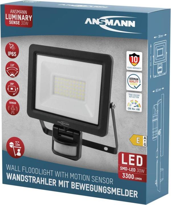 Produktbild Ansmann Flutlicht WFL30W-S kabelgebunden 30W (3300 lm, E16, IP65)
