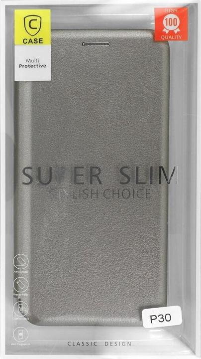 Actual product image OEM Huawei Flip Cover P30 grey (Huawei P30)