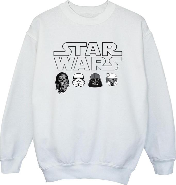 Star Wars Character Heads Sweatshirt Jungen