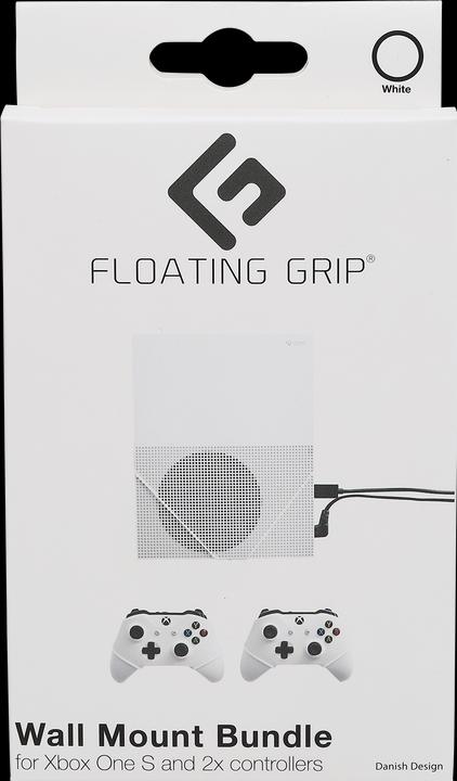 Actual product image Floating Grip Floating Grips Xbox One S and Controller Wall Mounts - Bundle (White) (Xbox One S)