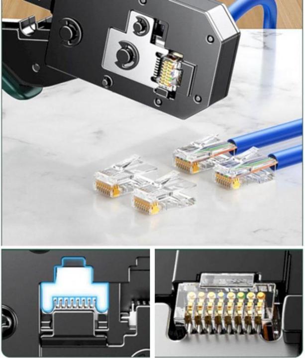 Produktbild Ugreen NW136 Ethernet Stecker Crimpzange (schwarz/grün) (23 mm)
