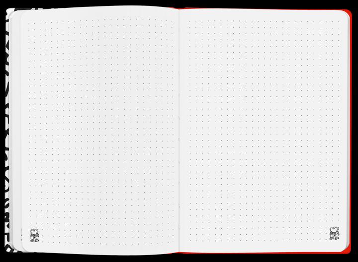Actual product image Caran d'Ache Keith Haring Notizbuch Sonderedition (A5, Checked, Hardcover)