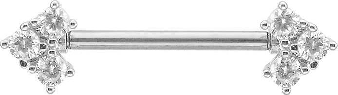 Image du produit Bijouteria Piercing poitrine (Acier inoxydable, Zircone)