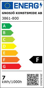 Energie-Label Konstsmide Büschellichterkette Cluster (0.93 m)