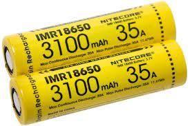 Produktbild Nitecore 18650 IMR Akku 3100mAh/35A 2Stk