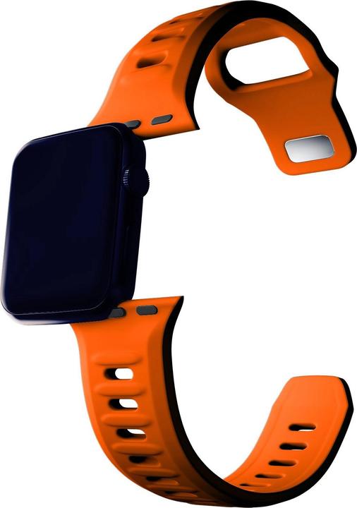 Produktbild 3MK Silicone Watch Strap pomarańczowy/ orange dla Apple Watch 42/44/45/49mm (Silikon, Edelstahl)