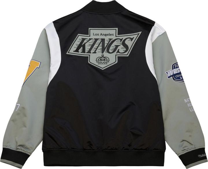 Actual product image Mitchell & Ness M&N Heavyweight Satin Jacket NHL Los Angeles Kings - L (L)