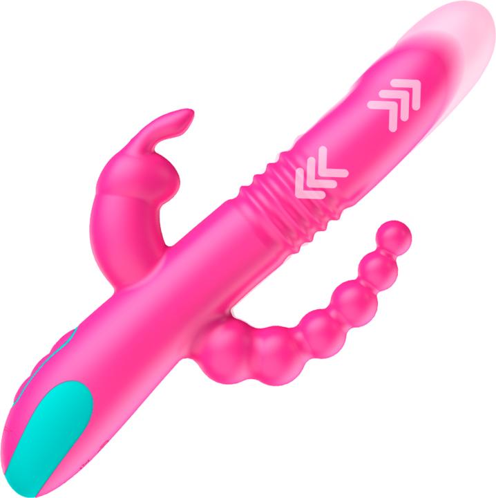 Produktbild Happy Loky Donald Dreifache Stimulation: Anal, G-Spot & Klitorale Watchme Wireless-Technologie Kompa