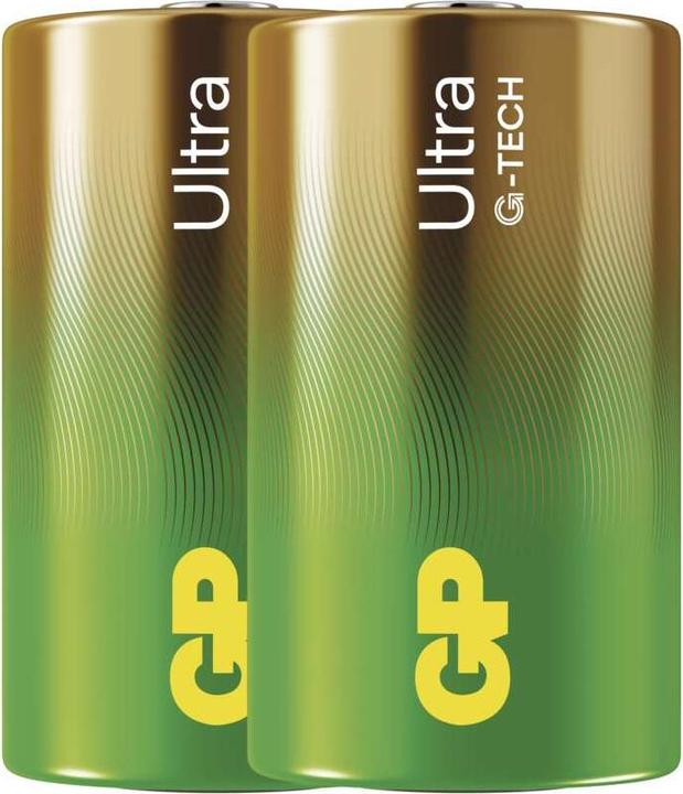 Produktbild GP Batteries Ultra Alkaline Batterie D Mono 1,5V 2er Blister (2 Stk., D)