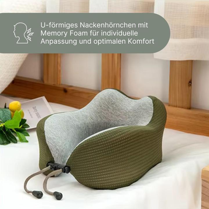 Produktbild Hermex Nackenkissen Reisekissen Flugzeug Nackenhörnchen Memory Foam (Kopf- & Nackenkissen)