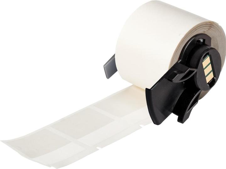 Produktbild Brady M6-32-417, Selbstlaminierendes Vinyl, Weiss/Transparent, matt, 38.10 x 12.70 (38.10) mm, perm