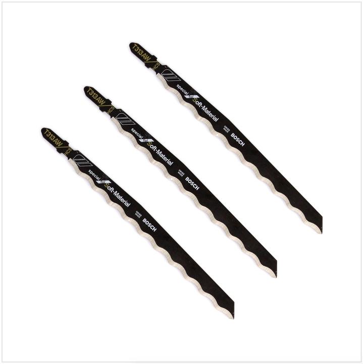 Image du produit Bosch Professional Zubehör Lame de scie sauteuse PRO Soft Material T313AW, 152 mm, 3 pcs.