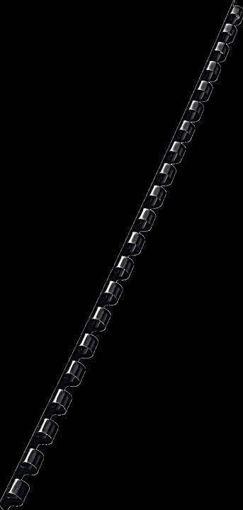 Produktbild Leitz comBIND Plastikbinderücken A4 100 Stk. - Ø 6 mm, schwarz