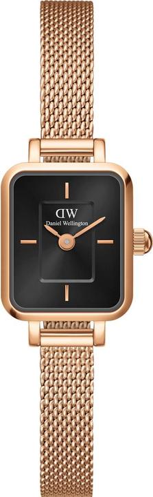 Daniel Wellington Quadro Mini Melrose Onyx Rose Gold (Analoguhr)