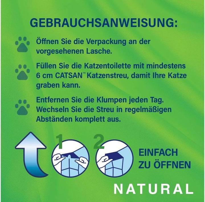 Energielabel Catsan Natuurlijk (Bindmiddel, Biologisch afbreekbaar, Neutraliserend, 4.68 kg)