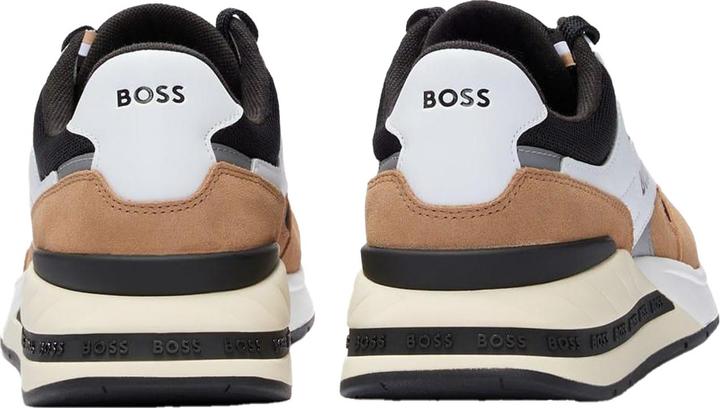 Actual product image BOSS Mens Kurt Leather Running Trainers (38)