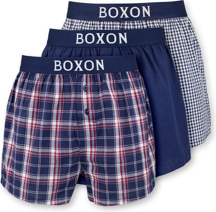 Boxon 3er Pack Web Boxershorts