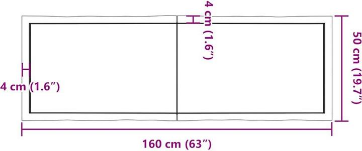 Actual product image VidaXL Aneta (160 x 50 x 6 cm)