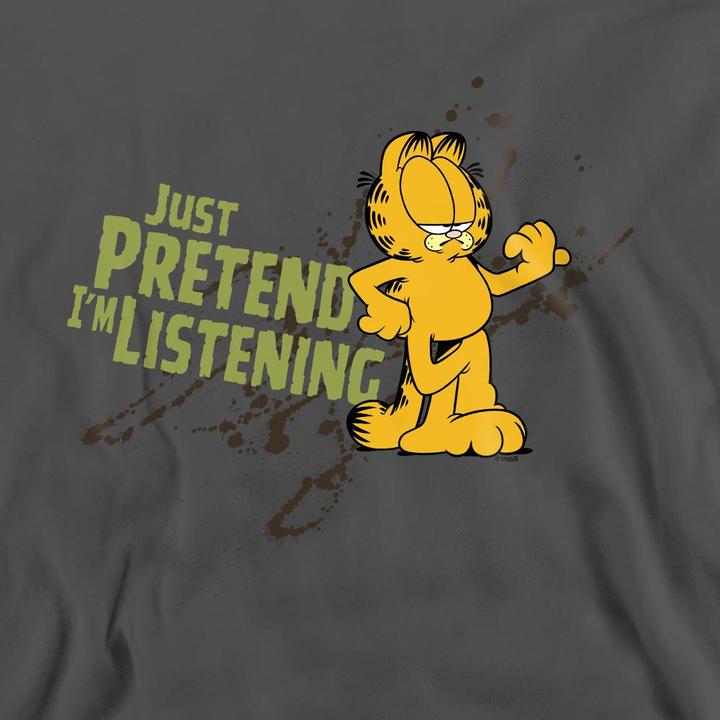Immagine prodotto Garfield Just Pretend I'm Listening Felpa Adulto Unisex (L)